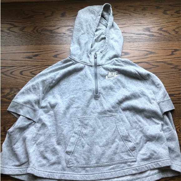 Cropped Grey NIKE Short-Sleeved Pullover (Grey) - Picture 5 of 6